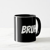 Mug Citation d'Ado drôle Bruh (Devant droit)