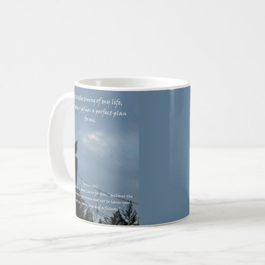 Mug Citation d'affirmation chrétienne et Bible corresp (Devant gauche)