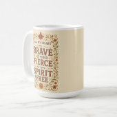 Mug Citation d'affirmation de la Bohême libre Art (Devant gauche)