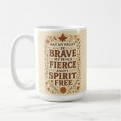 Mug Citation d'affirmation de la Bohême libre Art (Gauche)