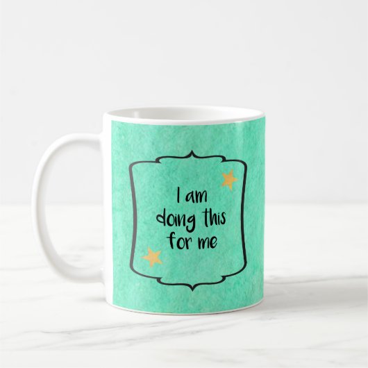 Mug Citation d'affirmation de motivation d'auto-évalua (Gauche)