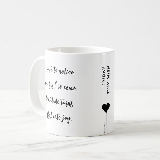 Mug Citation d'affirmation de motivation du vendredi (Devant gauche)