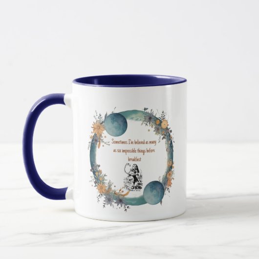 Mug Citation d'Alice au Pays des Merveilles, Choses Im (Gauche)