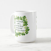 Mug Citation d'amitié au trèfle Bonne amie Trèfle à 4  (Devant gauche)