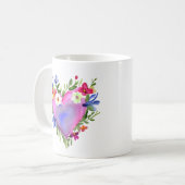 Mug Citation d'amitié et jolie couronne florale (Devant gauche)