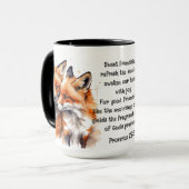 Mug Citation d'amitié mignonne ami Foxes Proverbes (Devant gauche)