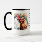 Mug Citation d'amitié mignonne ami poulets proverbes (Gauche)