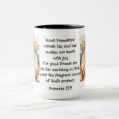 Mug Citation d'amitié mignonne ami poulets proverbes (Centre)