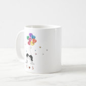 Mug Citation d'amour de jour Valentines avec ballon co (Devant gauche)