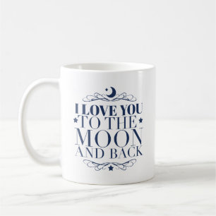 Mug Citation d'amour de la lune bleue
