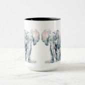 Mug Citation d'amour de la mère Eléphant & Enfant (Centre)