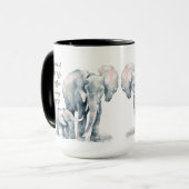 Mug Citation d'amour de la mère Eléphant & Enfant (Devant gauche)
