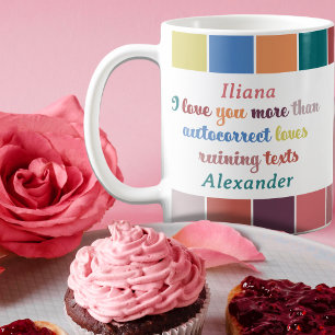 Mug Citation d'amour drôle de correction automatique -