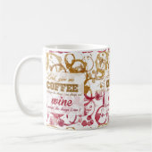 Mug Citation d'amusement de vin de café (Gauche)