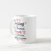 Mug Citation d'appréciation de cousin - Merci  (Devant gauche)