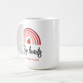 Mug Citation d'appréciation de l'enseignant Rainbow Mu (Devant gauche)