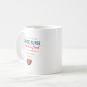 Mug Citation d'appréciation d'infirmière médico-légale (Devant gauche)