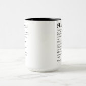 Mug Citation d'appréciation drôle de définition de pha (Centre)