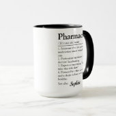 Mug Citation d'appréciation drôle de définition de pha (Devant droit)