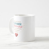 Mug Citation d'appréciation pour infirmière de vol per (Devant gauche)