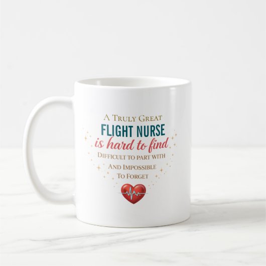Mug Citation d'appréciation pour infirmière de vol per (Gauche)