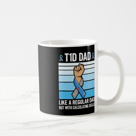 Mug Citation d'appui diabétique masculin pour un diabè (Droite)
