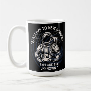 MUG CITATION D'ASTRONAUTE, DÉCOLLAGE VERS DE NOUVELS H