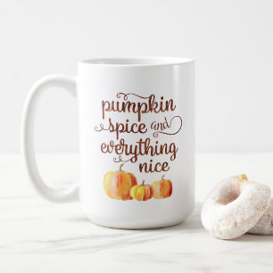 Mug Citation d'automne mignonne Citrouille épice et to