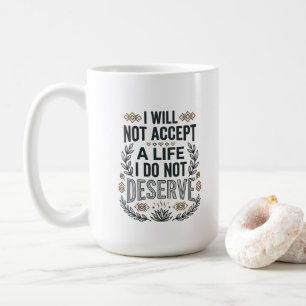 Mug Citation d'autonomisation Typographie motivationne