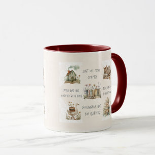 Mug Citation de amoureux de livre mignon Wrap