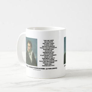 Mug Citation de Arthur Schopenhauer Talent contre Géni