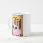 Mug citation de bacon piggy (Devant gauche)