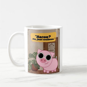 Mug citation de bacon piggy