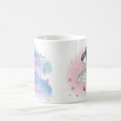 Mug Citation de ballet rose et bleu et Ballerina (Centre)