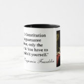 Mug Citation de Ben Franklin "la constitution des (Centre)