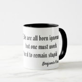 Mug Citation de Benjamin Franklin (Devant droit)
