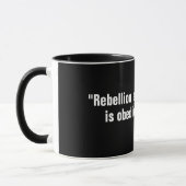 Mug Citation de Benjamin Franklin sur la rébellion (Gauche)