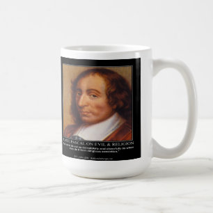 Mug Citation de Blaise Pascal sur le Mal Religieux