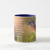 Mug Citation de bleu inspirant Spring (Centre)