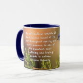 Mug Citation de bleu inspirant Spring (Devant gauche)