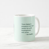 Mug Citation de Bouddha sur les personnes d'opinion BL (Devant droit)