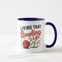 Citation de bowling amusante boule et quilles styl