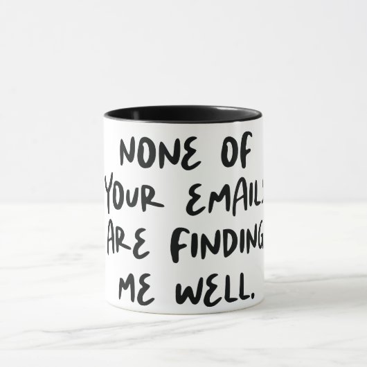 Mug Citation de bureau amusant (Centre)