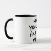 Mug Citation de bureau amusant (Gauche)