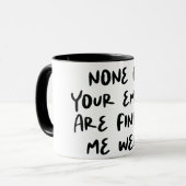 Mug Citation de bureau amusant (Devant gauche)