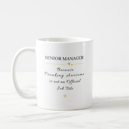 Mug Citation de bureau de cadre supérieur (Gauche)