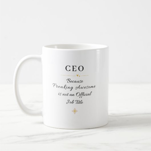 Mug Citation de bureau de PDG (Gauche)