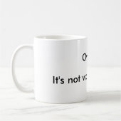 Mug Citation de bureau humoristique (Gauche)