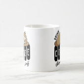 Mug Citation de café couché (Centre)