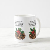 Mug Citation de café de Noël (Devant droit)